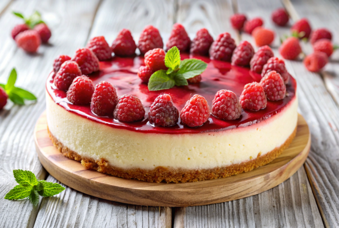 Raspberry cheesecake